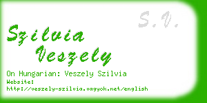 szilvia veszely business card